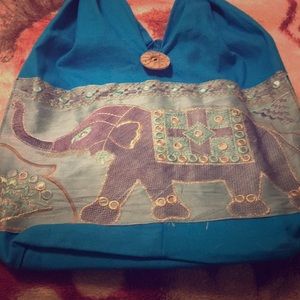 New India elephant bag canvas